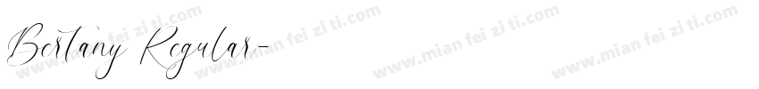 Bertany Regular字体转换